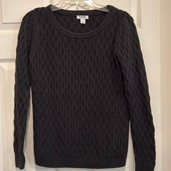 Old Navy Black Honeycomb Sweater - Picture 1 of 5